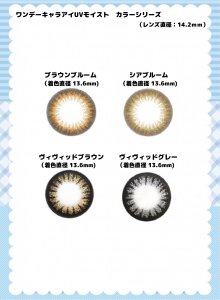 1Day、カラーレンズ、UV